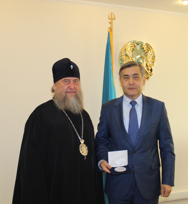  Н.Ермекбаев Православ шіркеуінің Митрополиттік аймағаның басшысымен кездесті