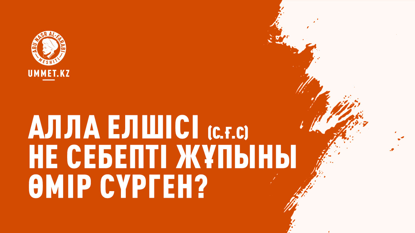 Алла Елшісі (с.ғ.с) не себепті жұпыны өмір сүрген?