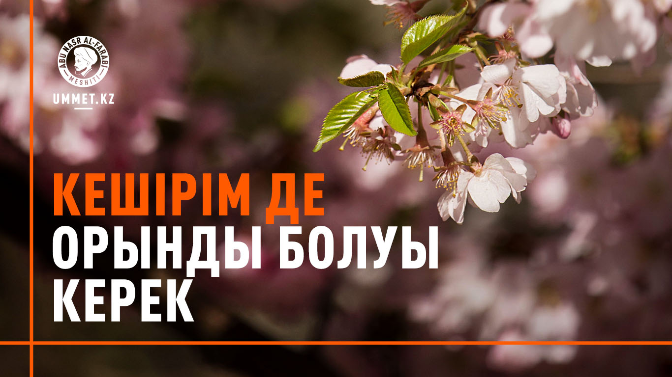Кешірім де орынды болуы керек