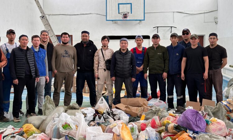 Мүфтияттың гуманитарлық көмегі Жылыойға жеткізілді 