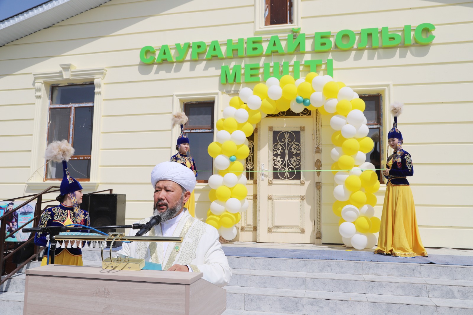 Бас мүфти Досан ауылында жаңа мешіттің ашылуына қатысты (фото)