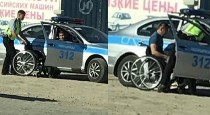 Атыраулық полицей көпшілікті тәнті етті