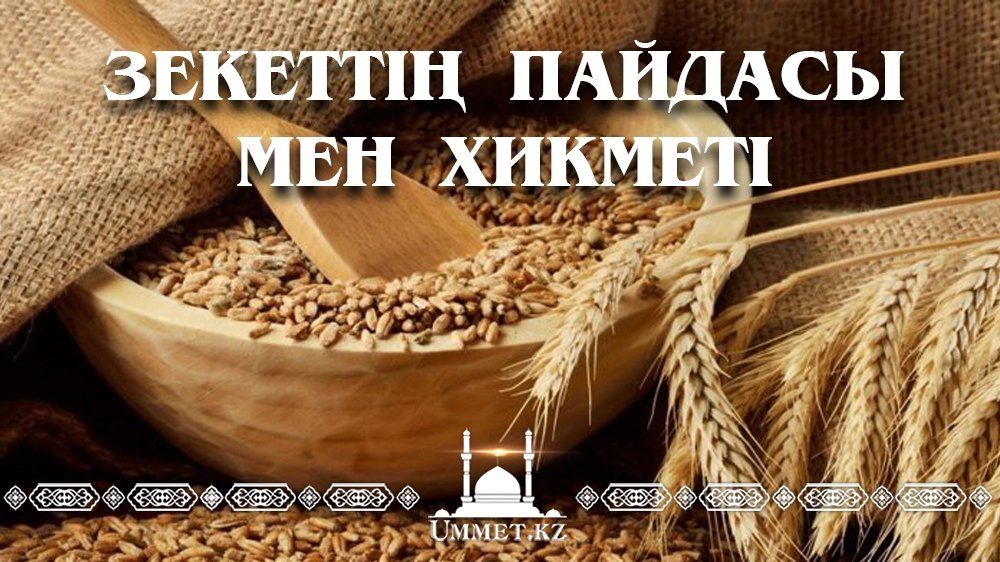 Зекеттің пайдасы мен хикметі