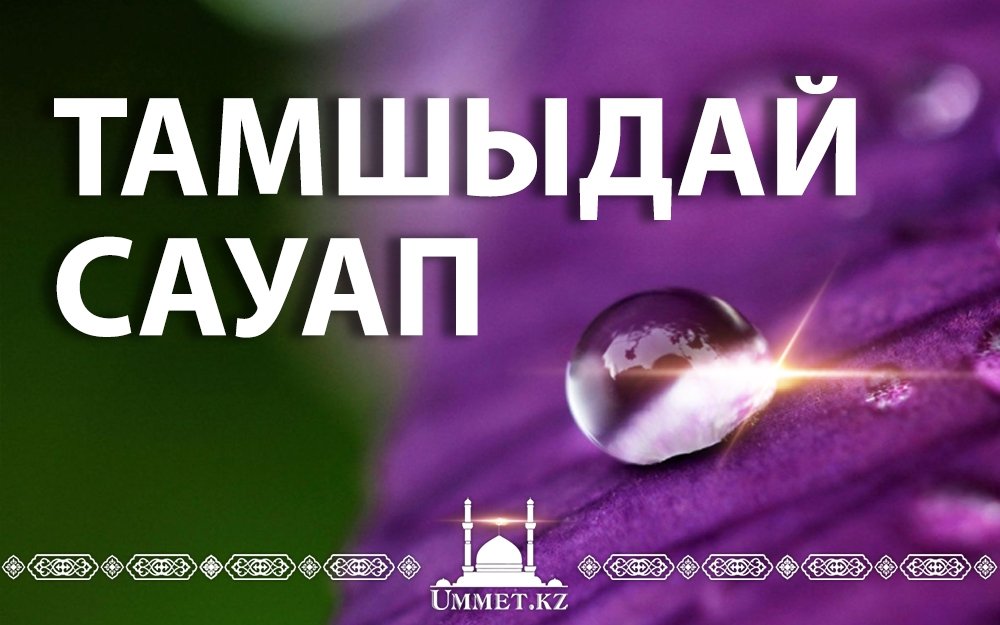 Тамшыдай сауап.