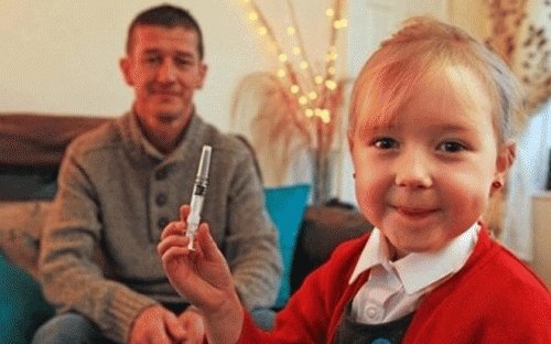 Пятилетняя девочка спасла жизнь отцу