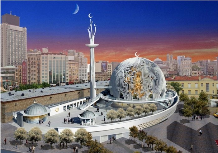На площади Таксим появится мечеть высотой 30 метров
